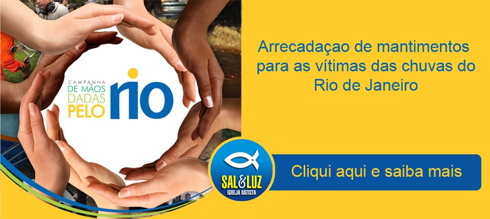 Doações para desabrigados no Rio de Janeiro